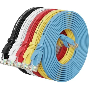 Cat 6 Ethernet-Kabel 10 Fuß (5er-Pack) (zum Cat5e-Preis, aber höhere Bandbreite) C... - Bild 1 von 9