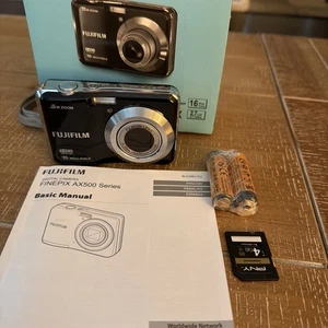 Fujifilm FinePix AX550 16MP 5X Optical Zoom Digital Camera w/ Box & SD TESTED - Picture 1 of 9