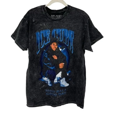 Officially Licensed Ice Cube Today Was A Good Day T-Shirt Black Acid Wash Large - Image 1 of 4
