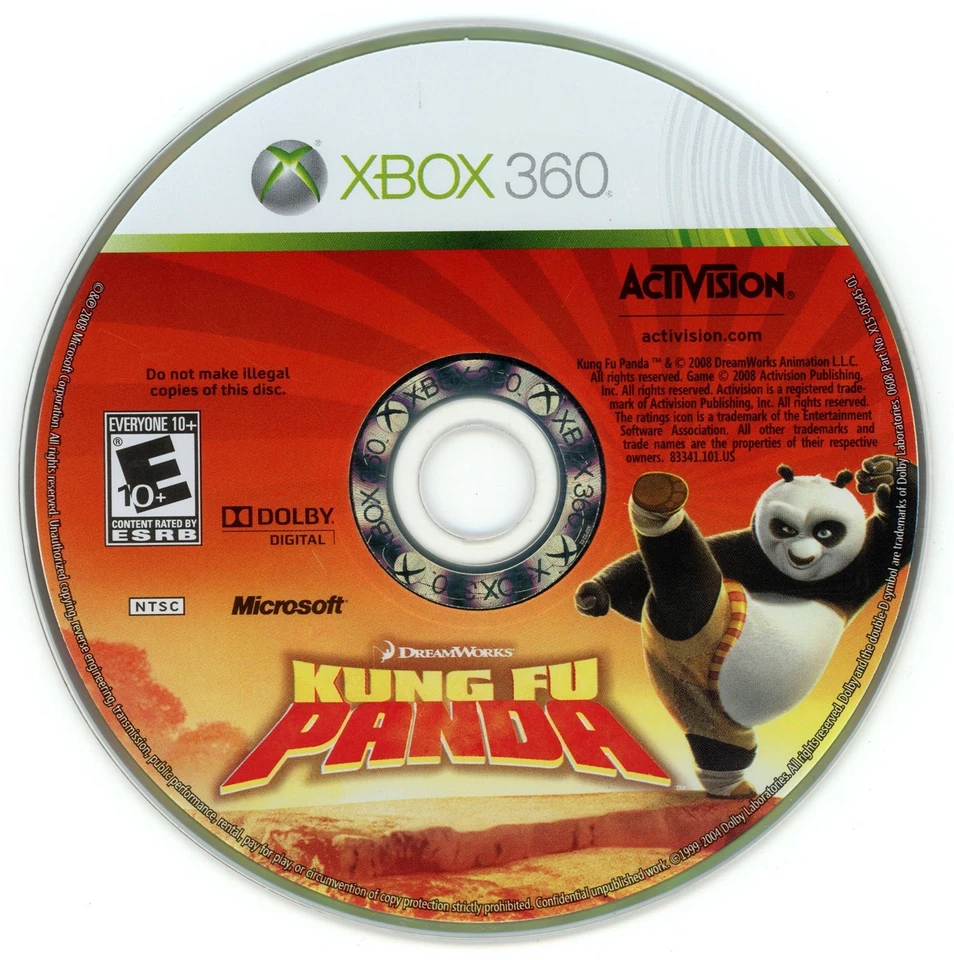 Kung Fu Panda (Xbox 360, 2008) TESTED Resurfaced - Image 1 of 1