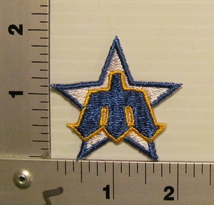 1970's / 1980's SEATTLE MARINERS VINTAGE EMBROIDERED PATCH - Picture 1 of 2
