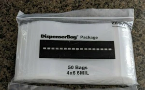6Mil RELOC Zippit 4x6 Clear 50 Bags Heavy Duty Thick Reclosable Bags 4" x 6" - Picture 1 of 3