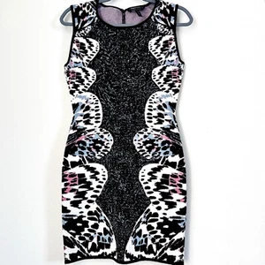 BCBG Maxazria Audrie Butterfly Knit Jacquard Bodycon Dress Gr. S Cocktail Evening - Bild 1 von 14