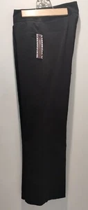 DANA BUCHMAN Signature Size 12 Black Straight Leg Dress Pants Flawless Fit - Imagen 1 de 6