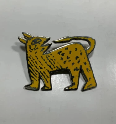 Vintage ACME Studio “Red Dog” Enamel Brooch by Maui Artist PIERO RESTA - Изображение 1 из 2