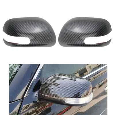 Cubierta de espejo retrovisor de fibra de carbono para Toyota Belta Yaris 07-12 2 piezas Vios Sedán Foto 1 de 4