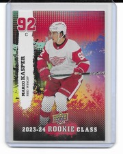 2023-24 Upper Deck Marco Kasper Rookie Class Red Parallel Detroit Red Wings