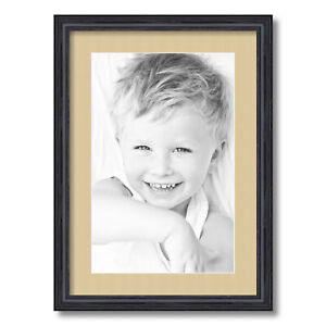 ArtToFrames Matted 15x21 Black Picture Frame with 2" Mat, 11x17 Opening 4083