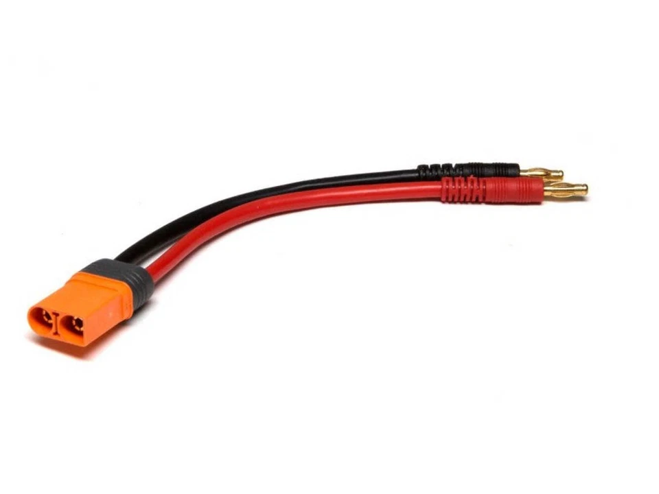 Spektrum 504 Ic5 Device Charge Lead With 6" Wire 10 AWG 4mm Bullet