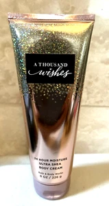 BATH & BODY WORKS A THOUSAND WISHES ULTRA SHEA BODY CREAM HAND LOTION 8 OZ MAY - Picture 1 of 3