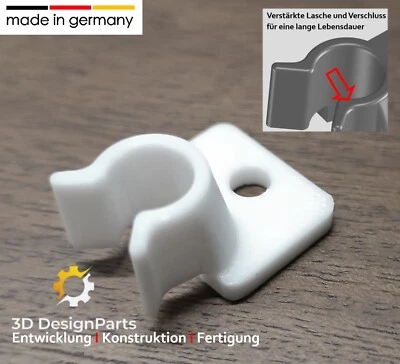 MARKENLOS Einrastaufnahme Schanpper Clip passend für Amica Kühlschrank Gefrierfachtür