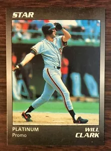 1990 Star Co WILL CLARK Limited Edition PLATINUM Promo Card 200 printed L125727 - Picture 1 of 1
