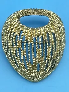 "Spilla Spilla Vintage Monet Tono Oro 1,75" - Foto 1 di 4