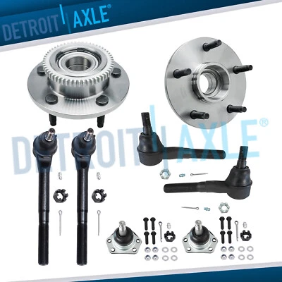 Buje de rueda delantera 2x2 y cojinete rótula varilla de amarre para Dodge Ram 1500 2000 2001 Foto 1 de 4