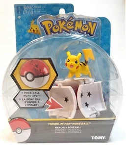Pokemon - Pikachu & Poke Ball - Throw N Pop Poke Ball - Tomy 2016 - Bild 1 von 10