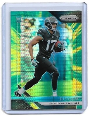 #/275  DJ Chark  RC  ▪  2018 Prizm   HYPER Prizm #223   Rookie   Jaguars   D.J. - Image 1 of 2