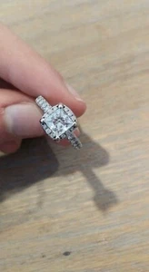 Tolkowsky Diamond Engagement Ring - Picture 1 of 8