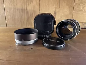 *Exc+5 w/ " S-60 " Hood* Canon FL 50mm F/1.4 Standard Prime Lens From Japan - Picture 1 of 10