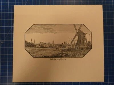 Unbekannter Künstler Ansicht von Berlin Kunstdruck O-2418 - Bild 1 von 4