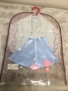 American Girl And Gotz Doll ~ Blue And Silver Dress Fits 18” dolls Brand New! - Picture 1 of 9