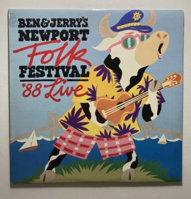 Ben & Jerry’s “NEWPORT FOLK FESTIVAL '88 LIVE” Various~ Vinyl LP Alcazar ALC 105 - Image 1 of 4