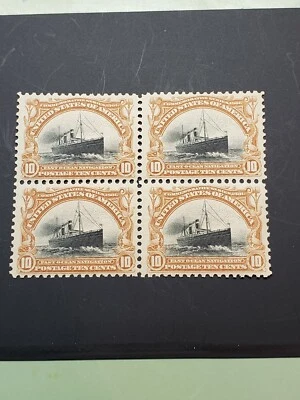 US #299 Block,  MNH, nicely centered, very nice Pan American Issue of 1901 - Image 1 of 2