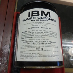 IBM TONER CLEANER P/N57G2493 --NEW UNOPENED--ONE GALLON - Picture 1 of 4