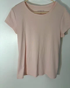 Liz Claiborne Womens Round Neck Short Sleeve T-Shirt Color Peach Size Large - Picture 1 of 7