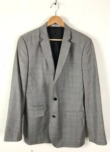 Chaqueta Blazer EXPRESS Photographer Para Hombre Talla 42L Gris Claro Glen Cuadros - Imagen 1 de 5