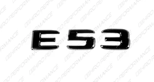 Gloss Black Trunk Lid Emblem Badge Logo Sticker Letter for Mercedes-Benz E53 AMG - Picture 1 of 4