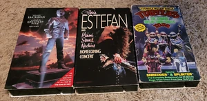 VHS Lot Michael Jackson Video Greatest Hits HIstory Gloria Estefan Homecoming - Picture 1 of 5