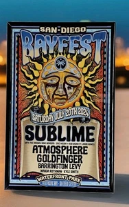 Erhabenes San Diego Bayfest 2024 gerahmtes Konzert Poster - Bild 1 von 2