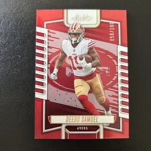 2023 Panini Absolute Red Spectrum Deebo Samuel #/100 49ers Commanders - Picture 1 of 2