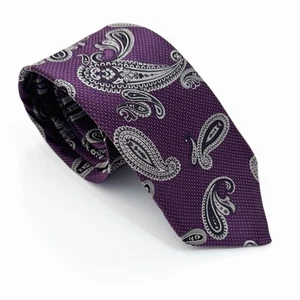 Robert Talbott Tie Best Of Class Nordstrom Purple Paisley 100% Silk Hand Sewn - Picture 1 of 13