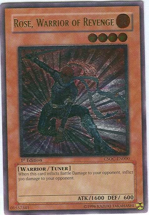 Yugioh: 1x Rose, Warrior of Revenge - CSOC-EN000 - Ultimate Rare - 1st Edition - - Image 1 of 1