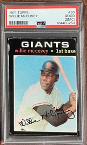1971 Topps # 50 Willie McCovey Giants HOF PSA 2 MC - Picture 1 of 1