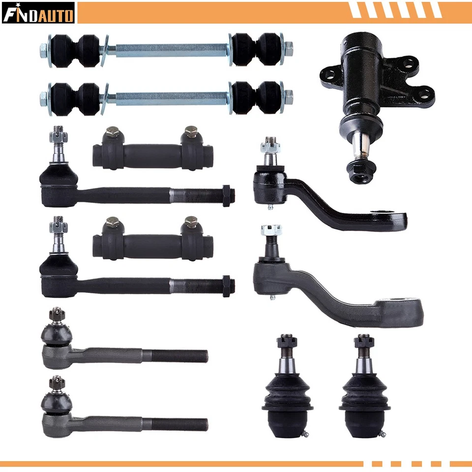 For 1999-2000 Cadillac Escalade 13x Front Lower Ball Joints Sway Bar Tie Rod End - Image 1 of 1