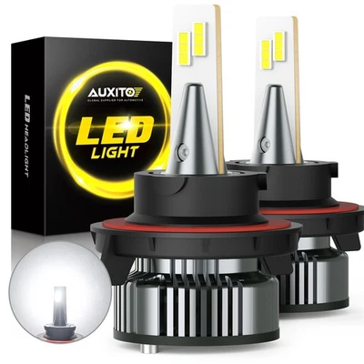 Pair AUXITO 9008 H13 LED Headlight Bulbs Conversion Kit High Low Beam 6500K US - Image 1 of 4