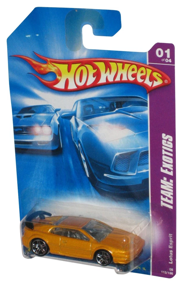 Coche de juguete Hot Wheels Team Exotics (2007) amarillo Lotus Esprit 113/196 Foto 1 de 1