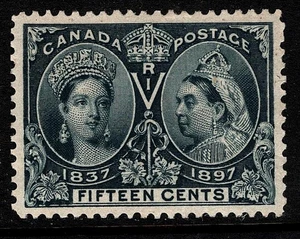 OPC 1897 Canada 15c Jubilee Sc#58 Mint No Gum VF 51265 - Picture 1 of 2