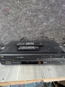 JVC HR-XVC30U Hi-Fi DVD-VCR Combo, Black Tested & Working 2 Remotes Read - Picture 1 of 7