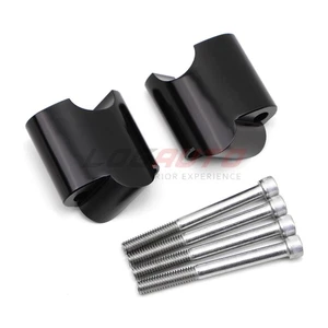 For Harley Sportster Forty Eight 48 Black Handlebar Riser Motorcycle Handle Bar - Picture 1 of 8