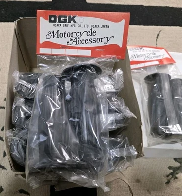 Vintage NOS 1970's OGK MOTORCYCLE 1" HANDLEBAR GRIPS TRIUMPH NORTON HONDA CB750 - Image 1 of 4