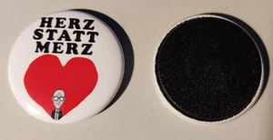 1x Herz statt Merz Kühlschrankmagnet FCK CDU Gegen Merz Anti Merz - Picture 1 of 1