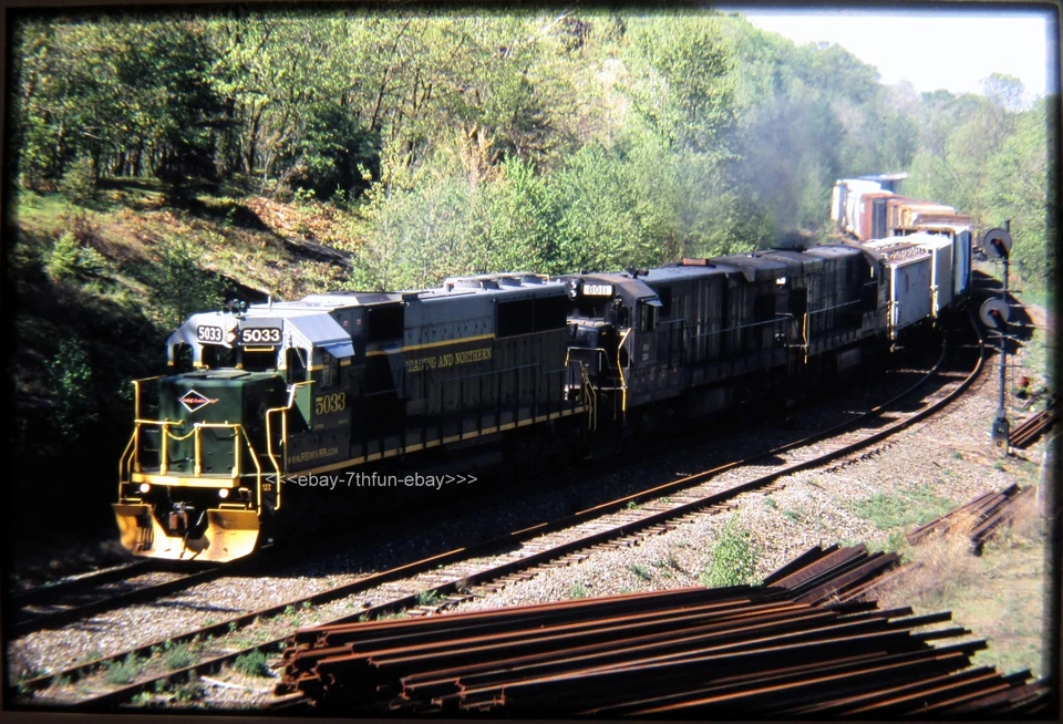 Diapositiva Ferroviaria Original OSLD Reading & Northern R&N 5033 Laurel Run PA 19/05/02 Foto 1 de 1