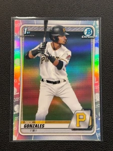 2020 Bowman Draft - Chrome Nick Gonzales 1st Bowman #BD-81 Refractor - Picture 1 of 2