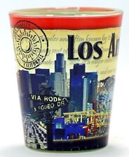 Los Angeles California Stamp Design Shot Glass
