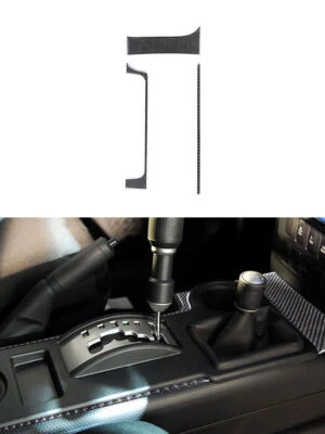 Cubierta de tira de cambio de marchas central de fibra de carbono para Toyota FJ Curiser 2007-2021 Foto 1 de 4