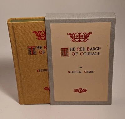 THE RED BADGE OF COURAGE Stephen Crane First Edition Library Hardcover Slipcase Foto 1 de 4