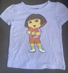 Camiseta Dora la Exploradora Niñas Talla 12 18 Meses Manga Corta Camiseta Old Navy 2012 - Imagen 1 de 4